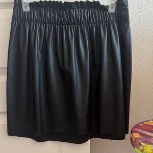 Show Me Your MuMu Black pleather Mini Skirt